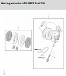 Stihl HEARING PROTECTOR ADVANCE PROCOM Face Shields And Ear Defenders Spare Parts